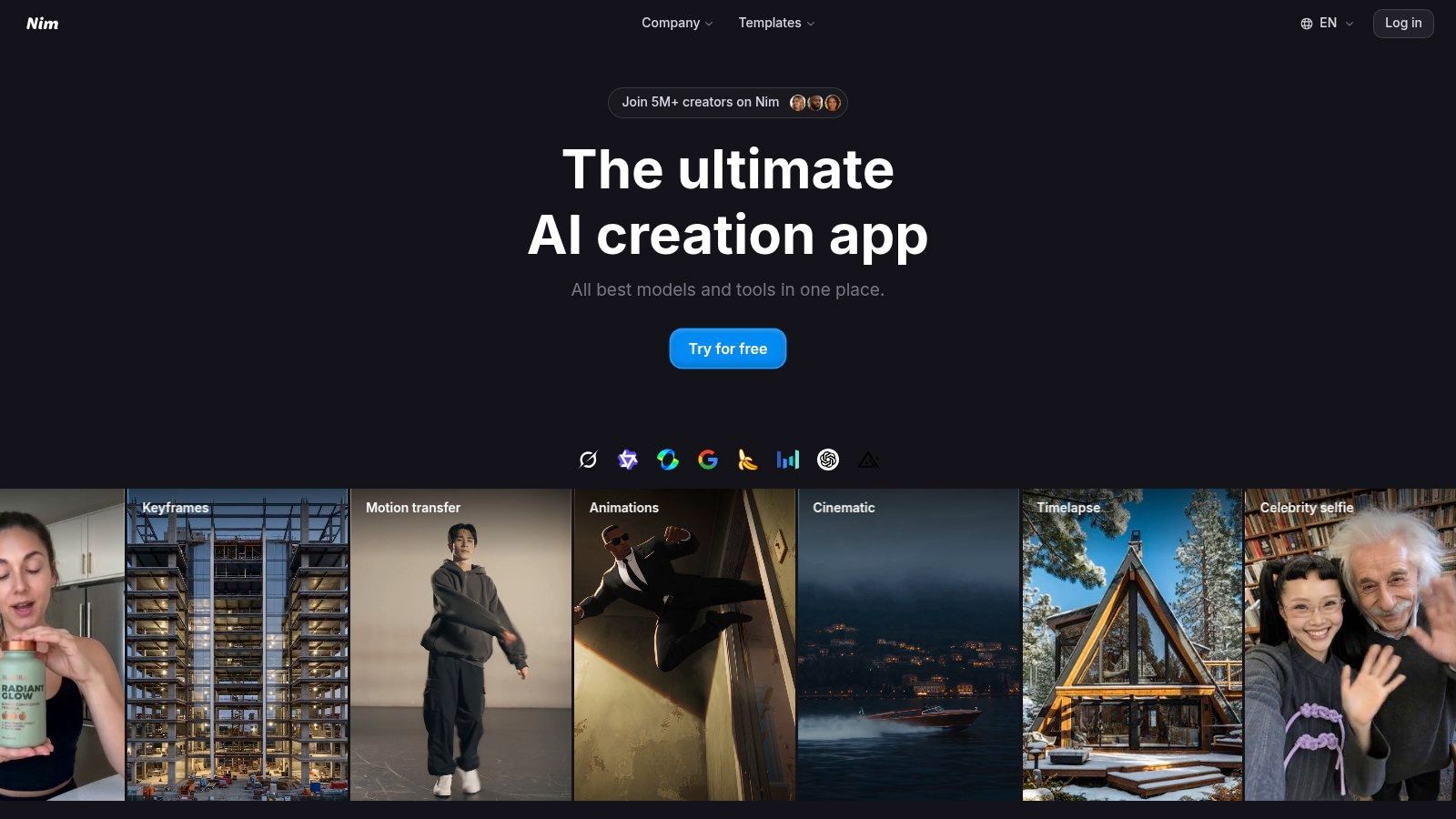 Screenshot from https://nim.video