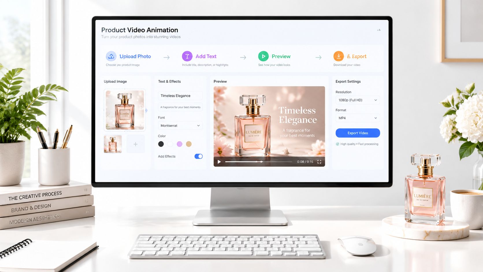 Screenshot from https://nim.example/templates/ecommerce-product-video