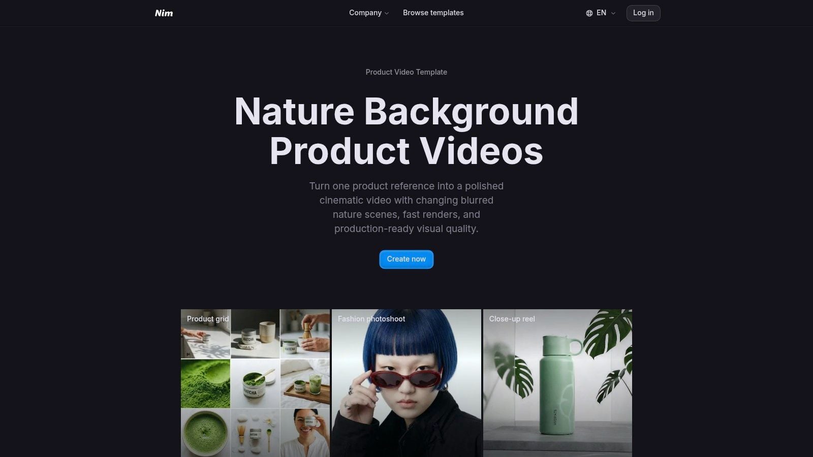 Screenshot from https://nim.video/backgroundreplacevid